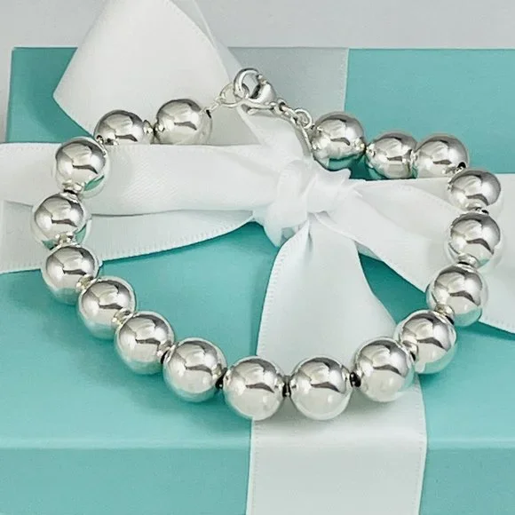 Tiffany HardWear Ball Bracelet Sterling Silver 10mm Beads